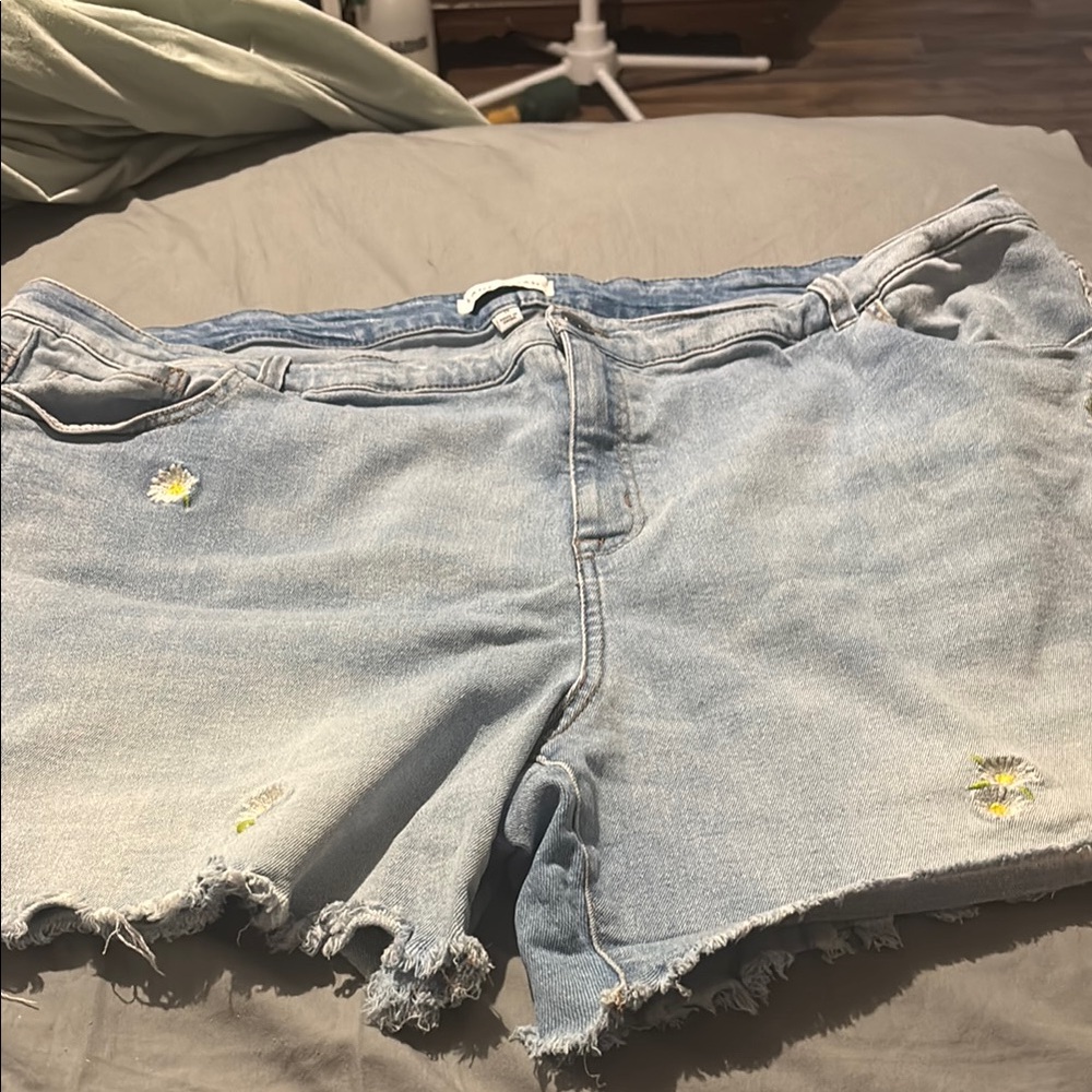 Lane Bryant Blue Light Wash Jean Shorts